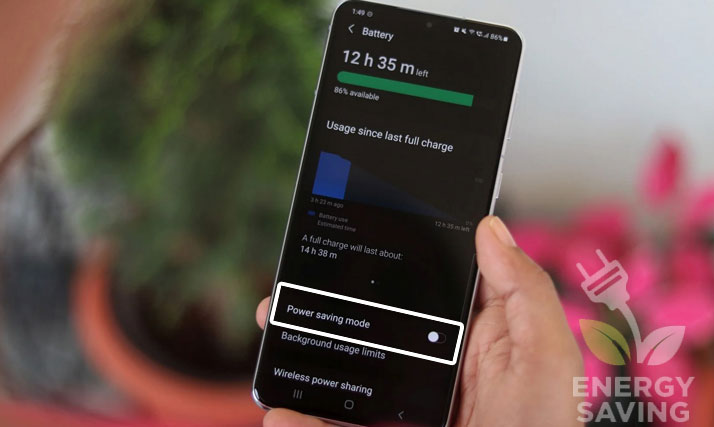 power saving mode on galaxy s21